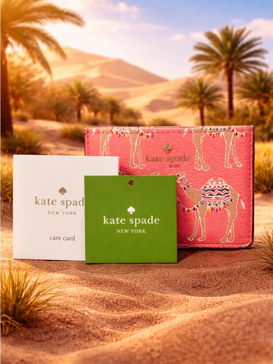 kate spade Handbags - Kate Spade Storybook Pink Camel March Card Holder NWT